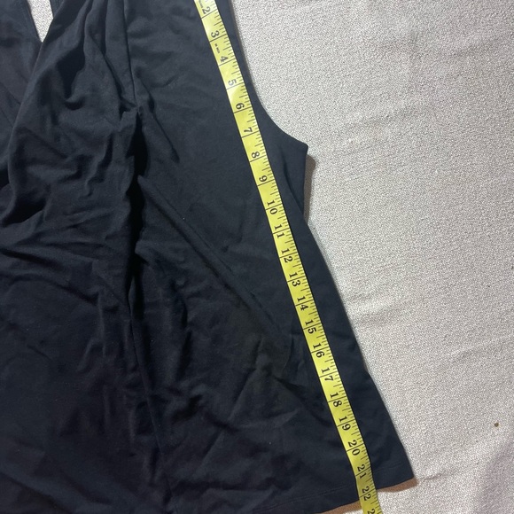 Anthropologie Sleeveless Faux Wrap Neckline Comfy Jersey Top - Picture 3 of 7